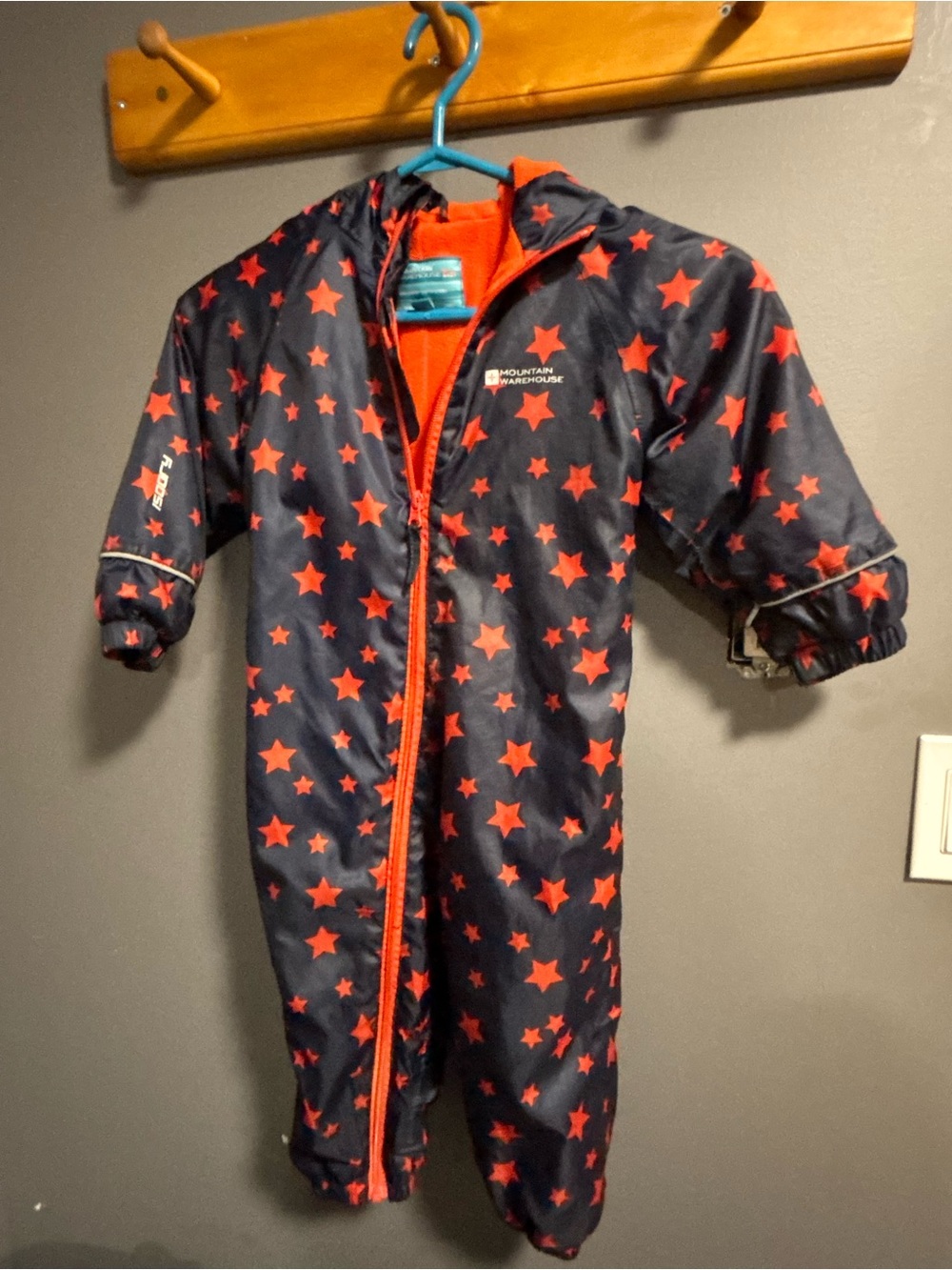 Mountain wear house fleece lined jumpsuit.